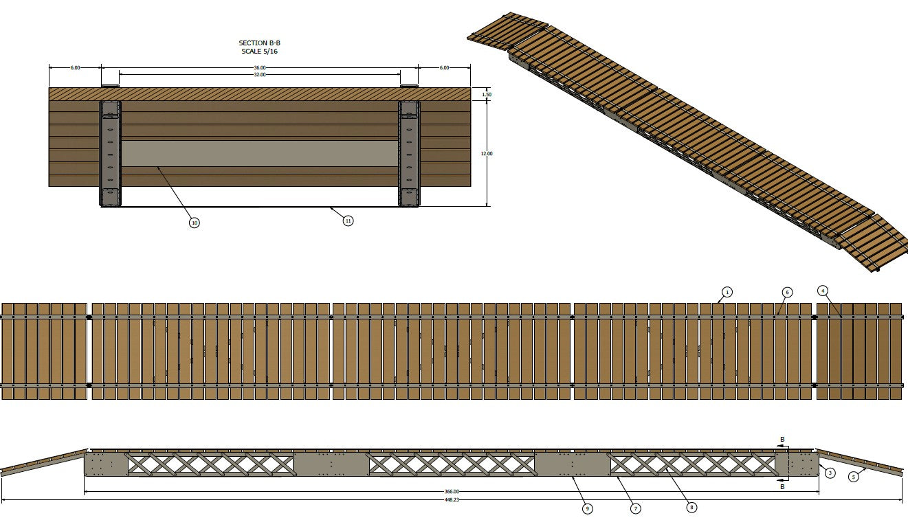 30' Ultra-Light Duty Bridge